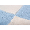 Tapis de salon à poils ras motif graphique bleu 200 X 290 cm Tapis de salon à poils ras motif graphique bleu 200 X 290 cm
