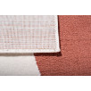 Tapis de salon à poils ras motif géométrique brun 200 X 290 cm