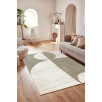Tapis de salon à poils ras motif géométrique vert 120 X 160 cm Tapis de salon à poils ras motif géométrique vert 120 X 160 cm