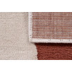 Tapis de salon à poils ras motif vague brun 120 X 160 cm