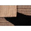 Tapis motif visage Palma noir 160 X 230 cm