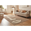 Tapis motif visage Palma blanc 120 X 160 cm