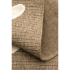 Tapis motif visage Palma blanc 200 X 290 cm Tapis motif visage Palma blanc 200 X 290 cm