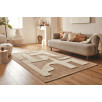 Tapis rustique avec motif en relief beige 120 X 160 cm Tapis rustique avec motif en relief beige 120 X 160 cm