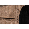 Tapis doux aspect jute motif abstrait noir 120 X 160 cm Tapis doux aspect jute motif abstrait noir 120 X 160 cm