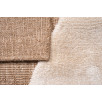 Tapis doux aspect jute motif abstrait blanc 160 X 230 cm Tapis doux aspect jute motif abstrait blanc 160 X 230 cm