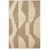 Tapis doux aspect jute motif abstrait blanc 160 X 230 cm Tapis doux aspect jute motif abstrait blanc 160 X 230 cm