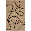 Tapis motifs géométriques Palma noir 200 X 290 cm