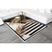 Tapis de salon plume noir et blanc 80 X 150 cm