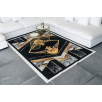 Tapis de salon forme géométrique noir et blanc 80 X 150 cm Tapis de salon forme géométrique noir et blanc 80 X 150 cm
