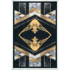 Tapis de salon forme géométrique noir et blanc 120 X 160 cm Tapis de salon forme géométrique noir et blanc 120 X 160 cm