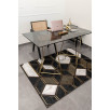 Tapis de salon motif moderne marbre gris 160 X 230 cm Tapis de salon motif moderne marbre gris 160 X 230 cm