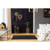Tapis de salon motif moderne noir 80 X 150 cm