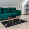 Tapis de salon courbe noir 120 X 160 cm Tapis de salon courbe noir 120 X 160 cm