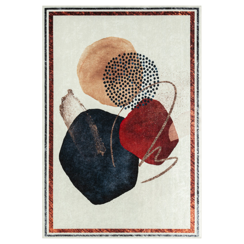 Tapis de salon formes multicolore 120 X 160 cm