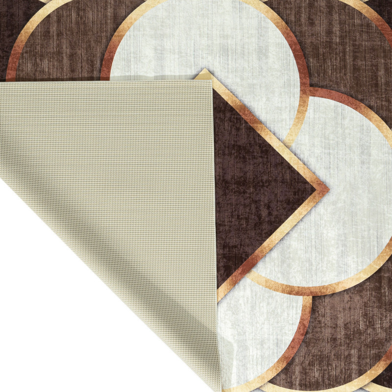 Tapis de salon moderne marron 70 X 180 cm