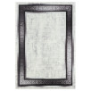 Tapis de salon à motifs gris foncé 120 X 160 cm