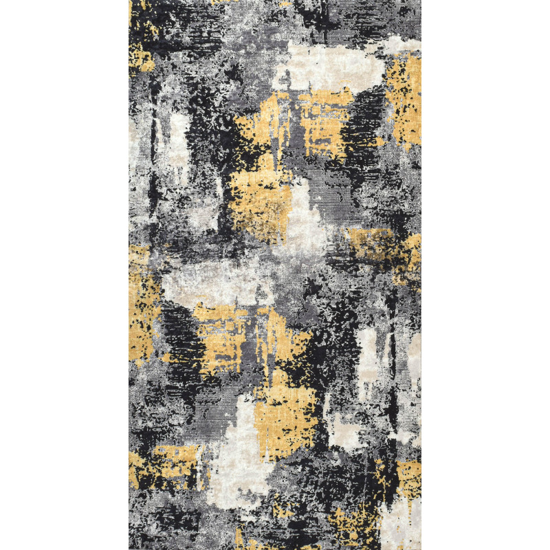 Tapis de salon motif géométrique gris 160 X 230 cm