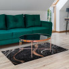 Tapis de salon à motifs noir 70 X 180 cm Tapis de salon à motifs noir 70 X 180 cm