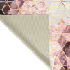 Tapis de salon motif moderne rose 70 X 180 cm Tapis de salon motif moderne rose 70 X 180 cm