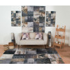Tapis de salon à motifs gris 80 X 150 cm