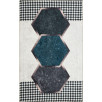 Tapis de salon à motifs gris 80 X 150 cm