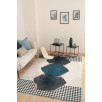 Tapis de salon à motifs gris 70 X 180 cm