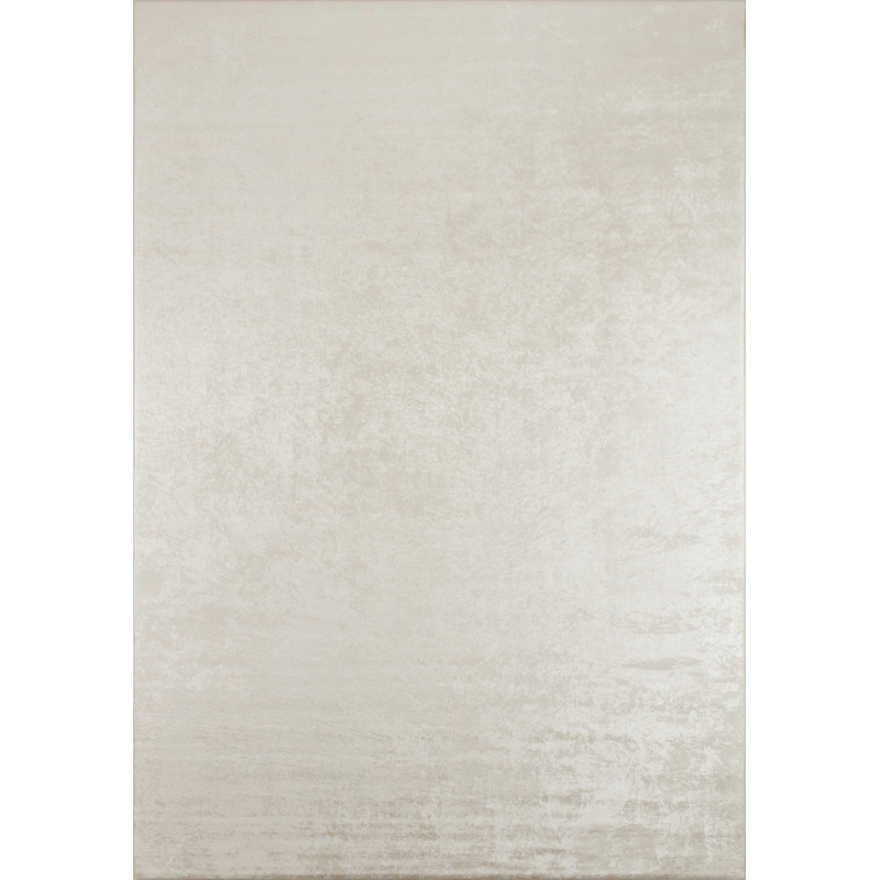 Tapis de salon lavable en machine motif uni beige 180 X 290 cm