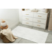 Tapis de salon lavable en machine motif uni crème 80 X 300 cm
