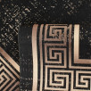 Tapis de salon à motifs noir 70 X 180 cm Tapis de salon à motifs noir 70 X 180 cm