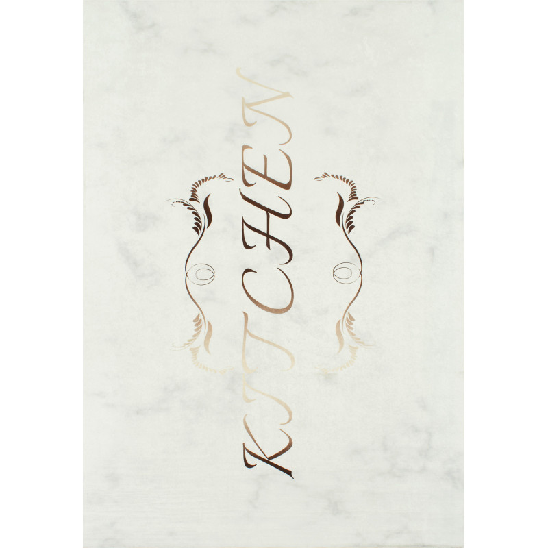 Tapis cuisine lavable beige 80 X 150 cm