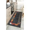 Tapis de cuisine motifs épices noir 80 X 150 cm Tapis de cuisine motifs épices noir 80 X 150 cm