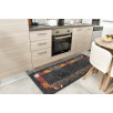 Tapis de cuisine motifs épices noir 80 X 150 cm Tapis de cuisine motifs épices noir 80 X 150 cm