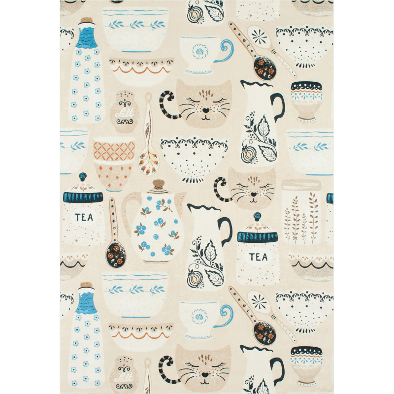 Tapis Stampa crème 80 X 150 cm