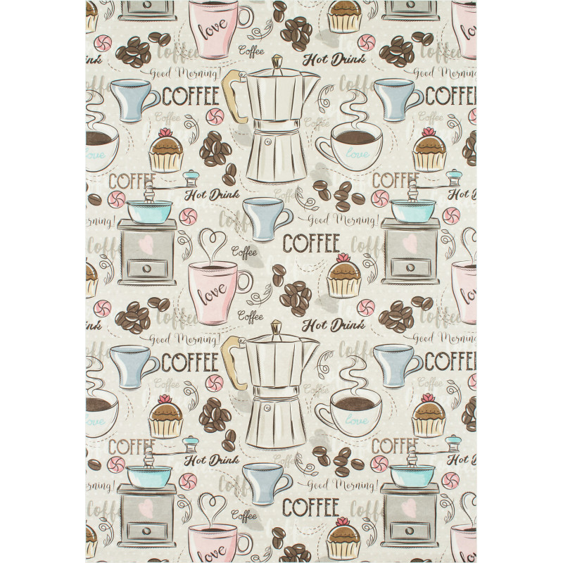 Tapis Stampa crème 80 X 150 cm