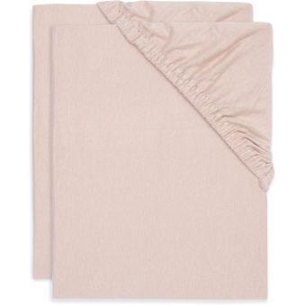 Drap-housse Jersey 60x120cm - Wild Rose - 2 Unités