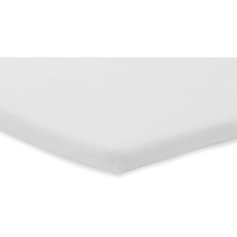 Drap-housse tissu Coton 40x80cm - Blanc - 2 Unités