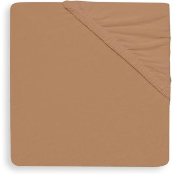 Drap-housse Jersey 60x120cm - Caramel/Biscuit - 2 Unités