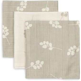 Serviette Gaze de Coton Twig - Olive Green - 3 Unités