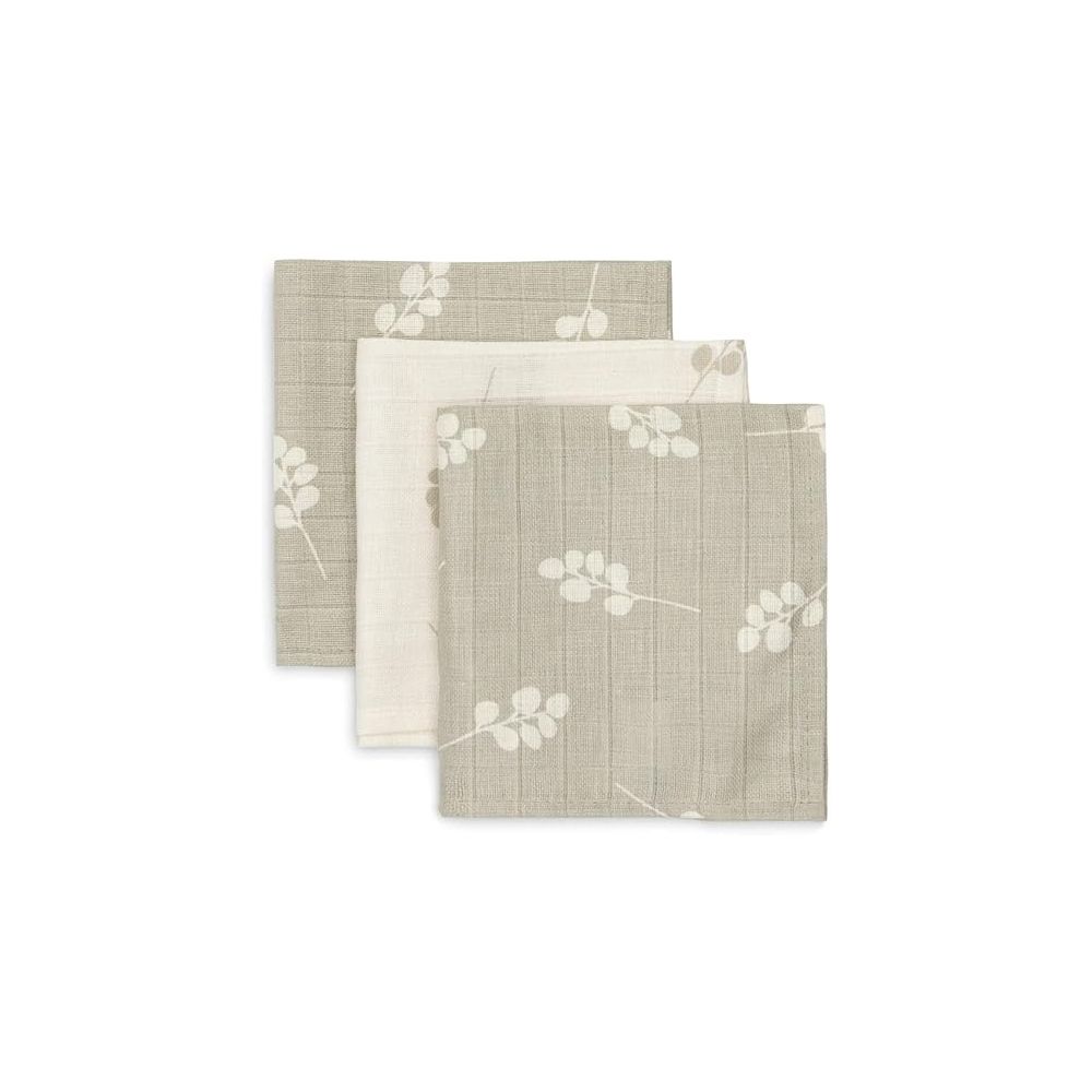Serviette Gaze de Coton Twig - Olive Green - 3 Unités