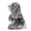 Peluche Lapin gris assis