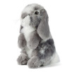 Peluche Lapin gris assis