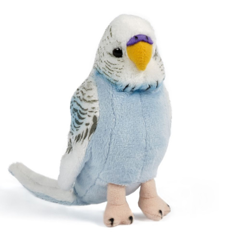 Peluche Perruche bleue sonore