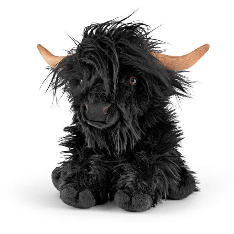 Peluche Vache Highland noire