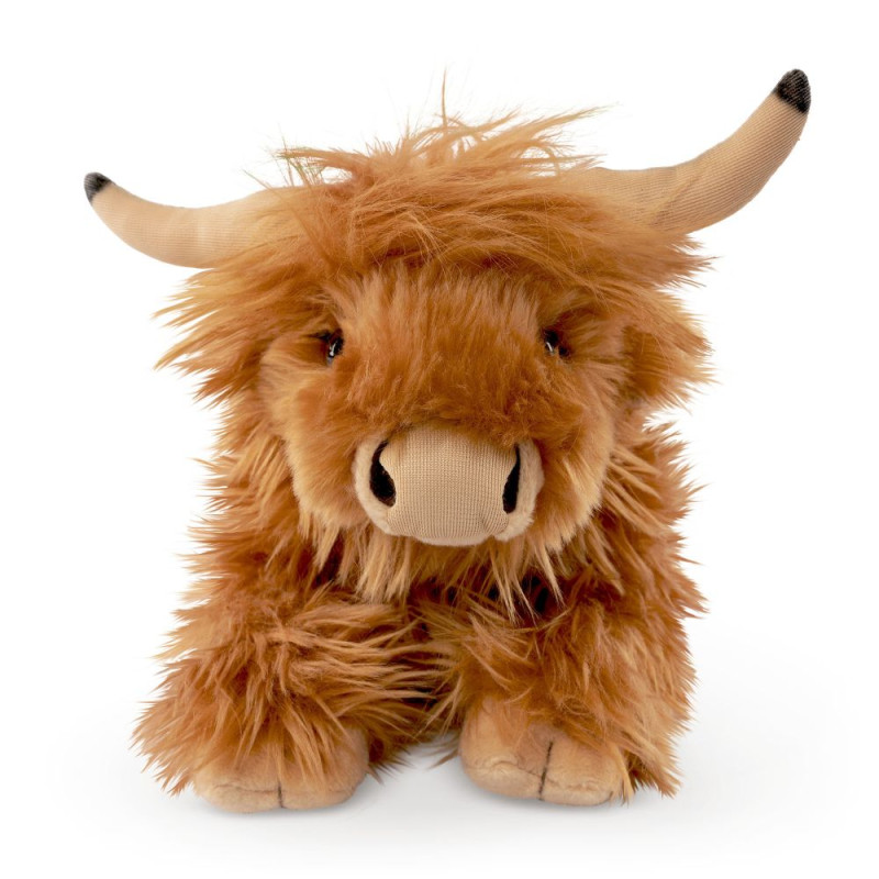 Peluche Vache Highland couchée