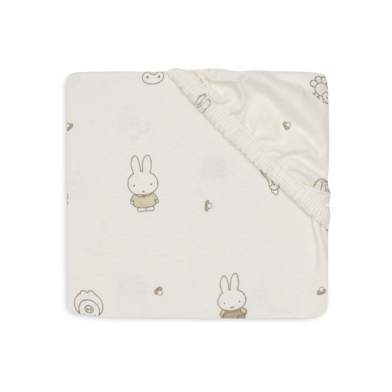Drap-housse Jersey 60x120cm - Miffy Family Farm - Jollein