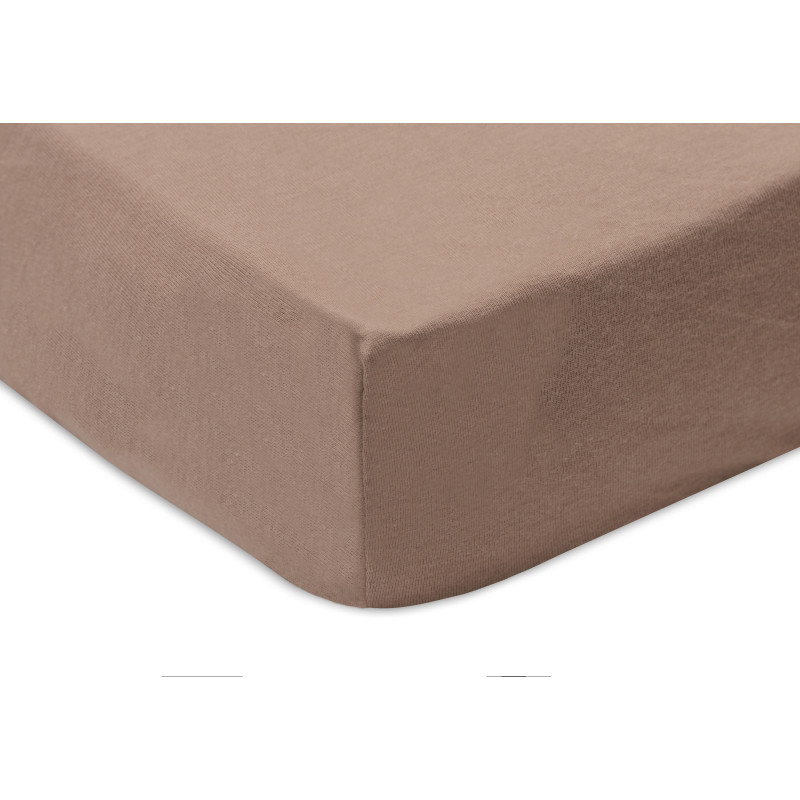 Drap-housse Jersey Matelas de Parc 75x95cm - Milky Coffee