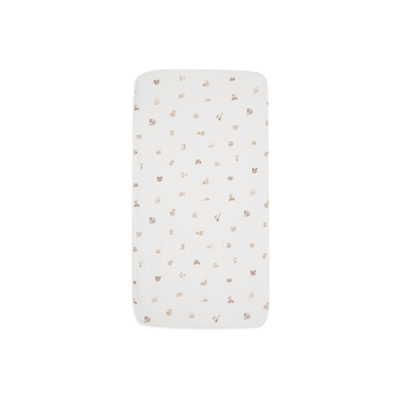 Drap-housse Jersey 60x120cm - Animal Friends