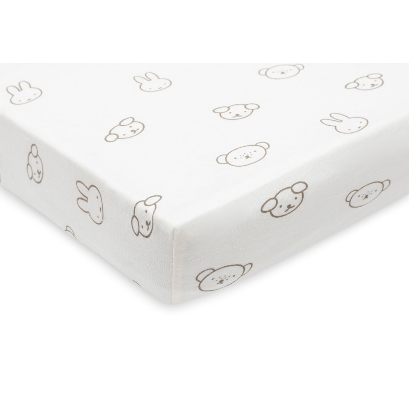 Drap-housse Jersey 70/75x140/150cm - Miffy and Friends