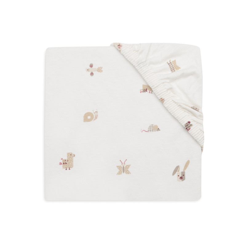 Drap-housse Jersey 70/75x140/150cm - Animal Friends